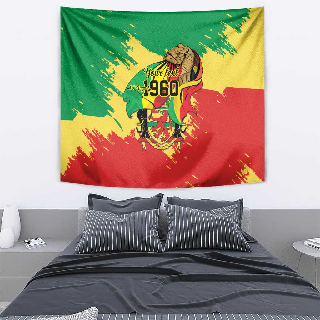 Republic of The Congo Independence Day Personalized Tapestry Congo-Brazzaville Since 1960 - Wonder Print Shop