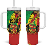 Republic of The Congo Independence Day Personalized Tumbler With Handle Congo-Brazzaville Since 1960 - Wonder Print Shop