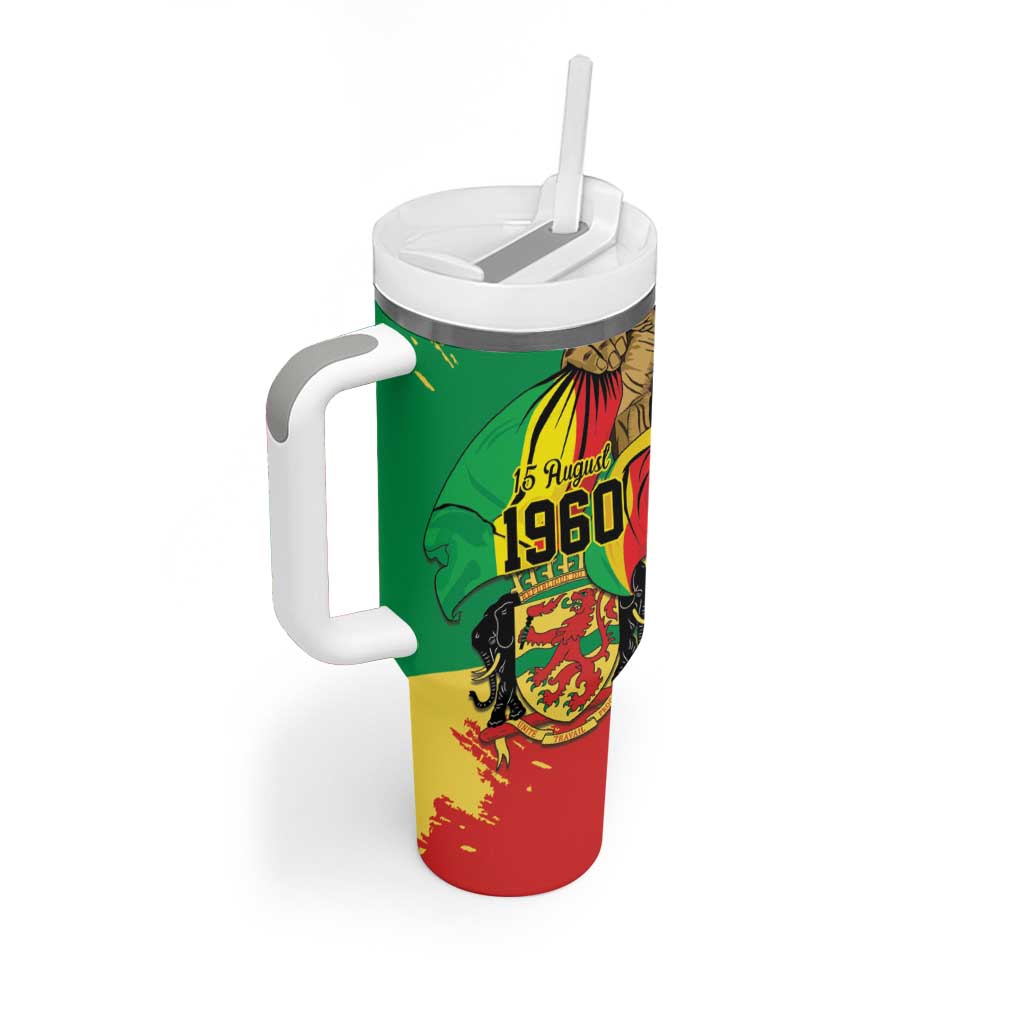 Republic of The Congo Independence Day Personalized Tumbler With Handle Congo-Brazzaville Since 1960 - Wonder Print Shop