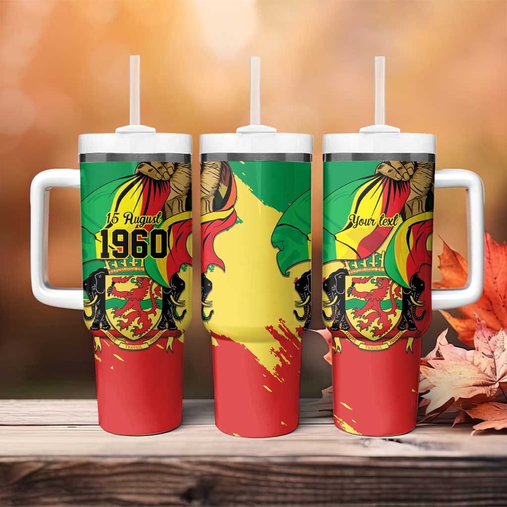 Republic of The Congo Independence Day Personalized Tumbler With Handle Congo-Brazzaville Since 1960 - Wonder Print Shop