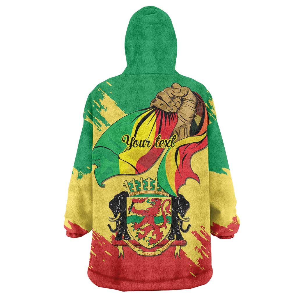 Republic of The Congo Independence Day Personalized Wearable Blanket Hoodie Congo-Brazzaville Since 1960 - Wonder Print Shop