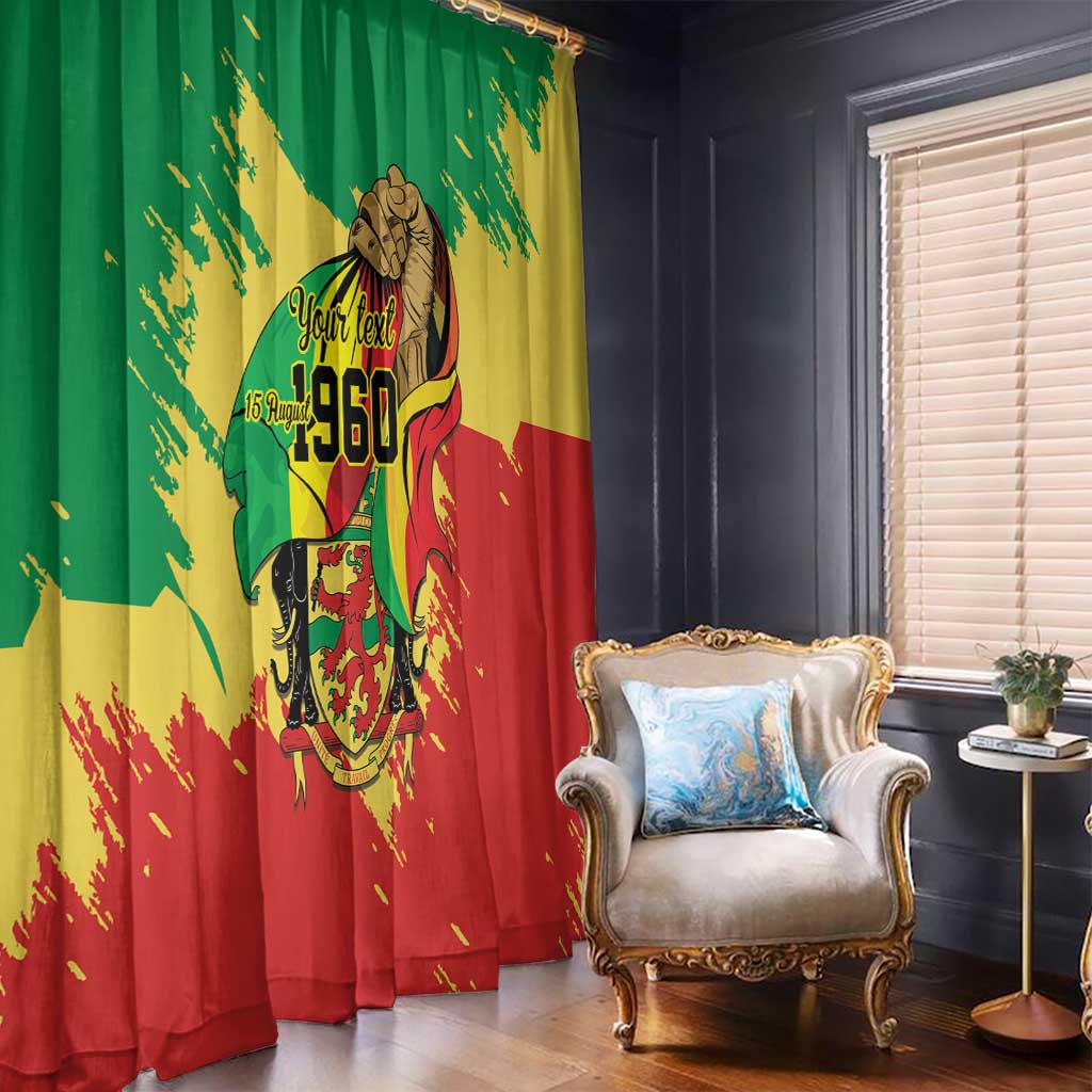 Republic of The Congo Independence Day Personalized Window Curtain Congo-Brazzaville Since 1960 - Wonder Print Shop