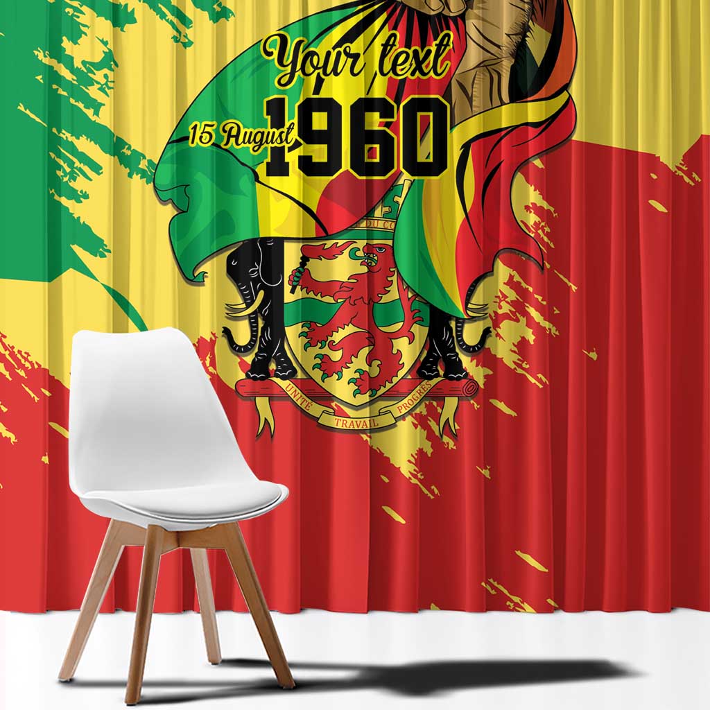 Republic of The Congo Independence Day Personalized Window Curtain Congo-Brazzaville Since 1960 - Wonder Print Shop