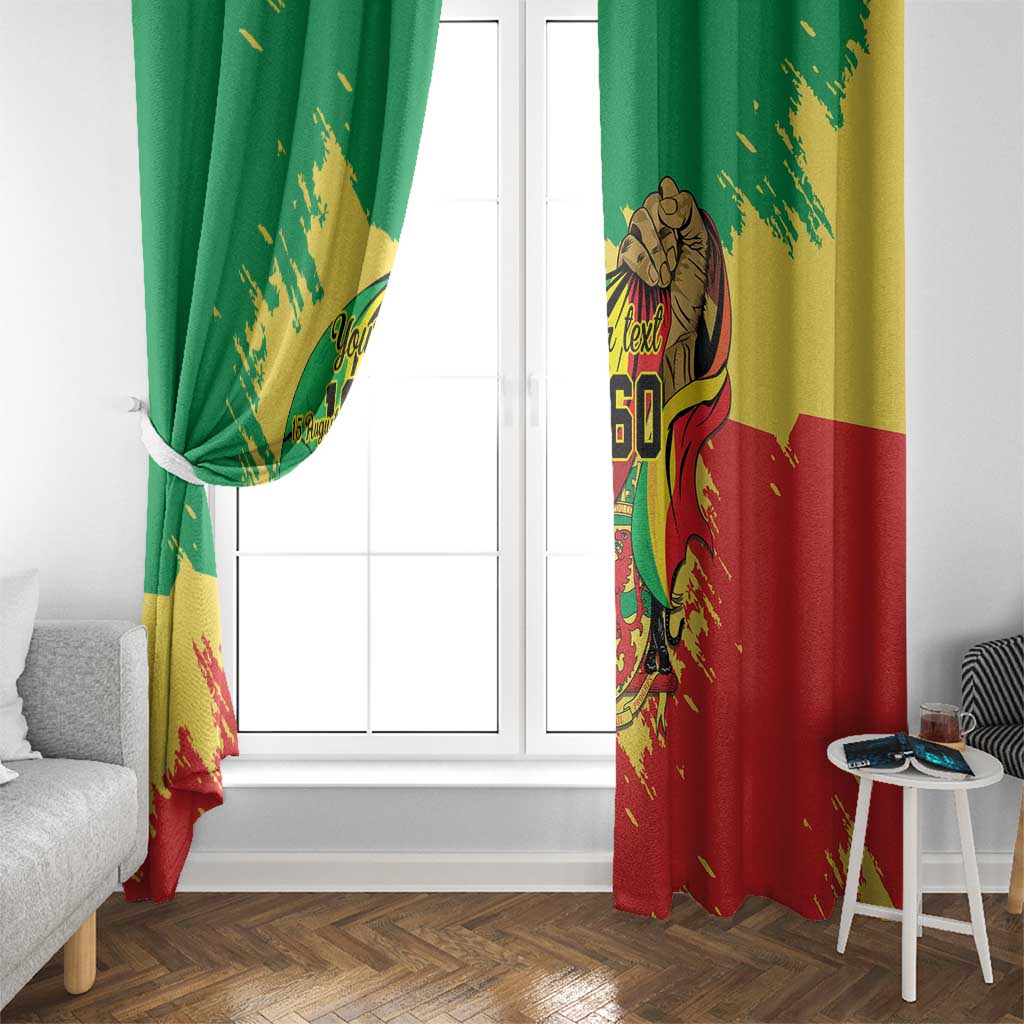 Republic of The Congo Independence Day Personalized Window Curtain Congo-Brazzaville Since 1960 - Wonder Print Shop
