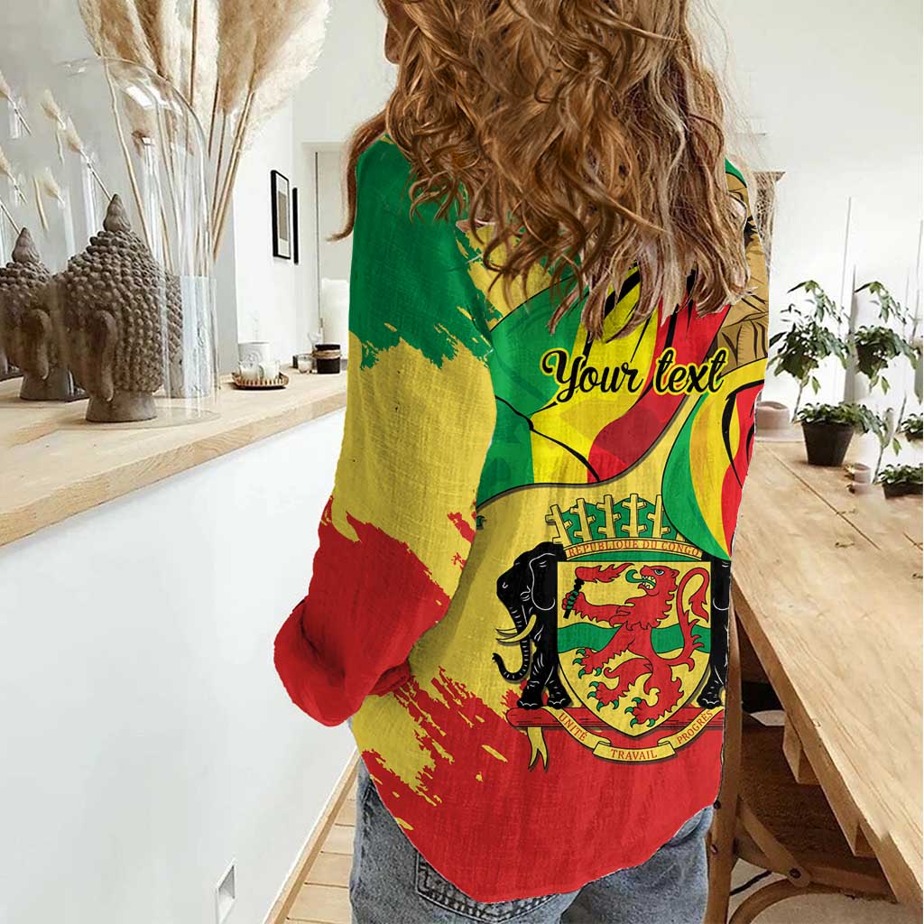 Republic of The Congo Independence Day Personalized Women Casual Shirt Congo-Brazzaville Since 1960 - Wonder Print Shop