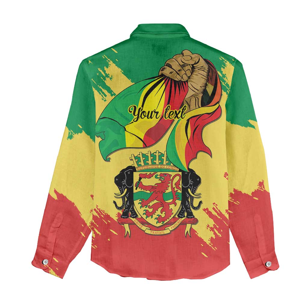 Republic of The Congo Independence Day Personalized Women Casual Shirt Congo-Brazzaville Since 1960 - Wonder Print Shop