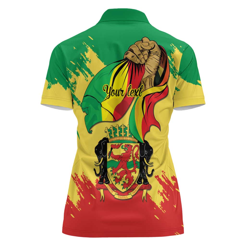 Republic of The Congo Independence Day Personalized Women Polo Shirt Congo-Brazzaville Since 1960 - Wonder Print Shop