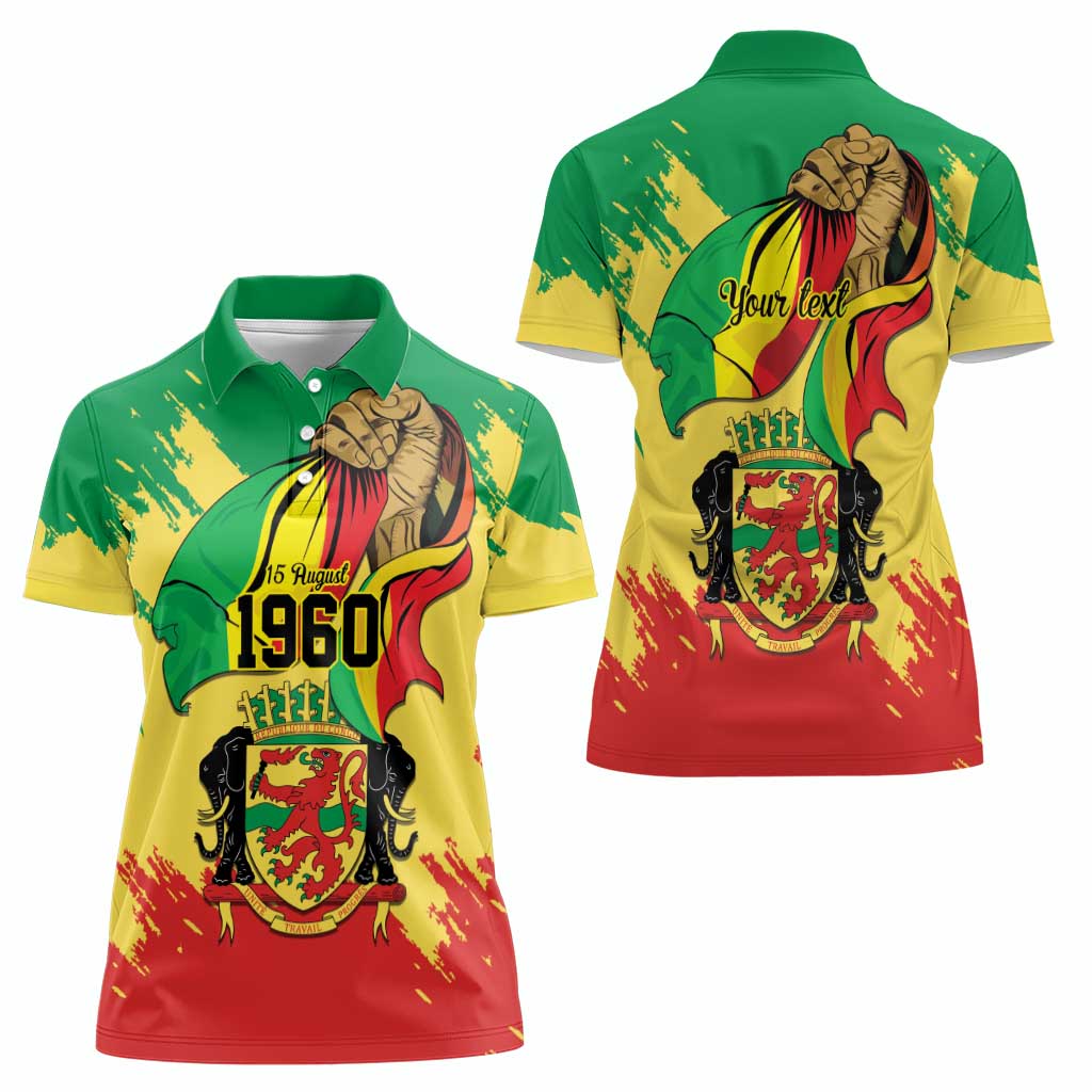 Republic of The Congo Independence Day Personalized Women Polo Shirt Congo-Brazzaville Since 1960 - Wonder Print Shop