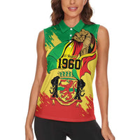Republic of The Congo Independence Day Personalized Women Sleeveless Polo Shirt Congo-Brazzaville Since 1960 - Wonder Print Shop