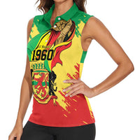 Republic of The Congo Independence Day Personalized Women Sleeveless Polo Shirt Congo-Brazzaville Since 1960 - Wonder Print Shop