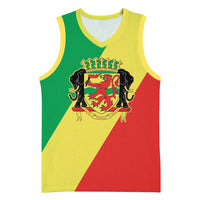Republic of The Congo Personalized Basketball Jersey Simple Flag Style