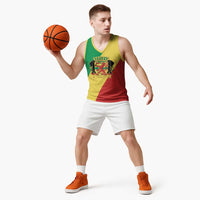Republic of The Congo Personalized Basketball Jersey Simple Flag Style