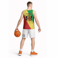 Republic of The Congo Personalized Basketball Jersey Simple Flag Style
