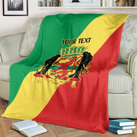 Republic of The Congo Personalized Blanket Simple Flag Style - Wonder Print Shop