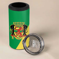 Republic of The Congo Personalized 4 in 1 Can Cooler Tumbler Simple Flag Style - Wonder Print Shop