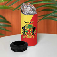 Republic of The Congo Personalized 4 in 1 Can Cooler Tumbler Simple Flag Style - Wonder Print Shop