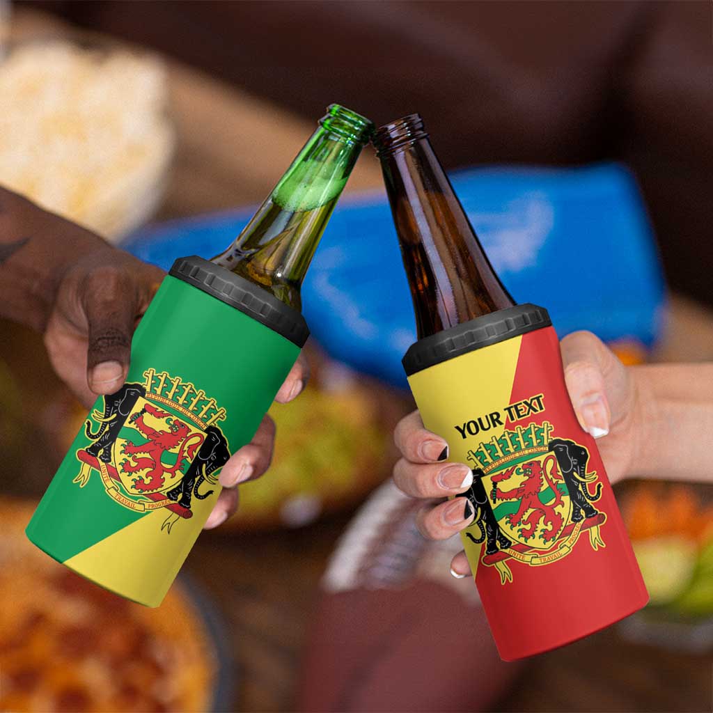 Republic of The Congo Personalized 4 in 1 Can Cooler Tumbler Simple Flag Style - Wonder Print Shop