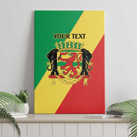 Republic of The Congo Personalized Canvas Wall Art Simple Flag Style - Wonder Print Shop
