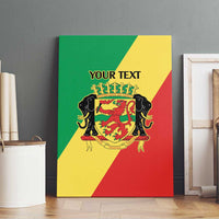 Republic of The Congo Personalized Canvas Wall Art Simple Flag Style - Wonder Print Shop