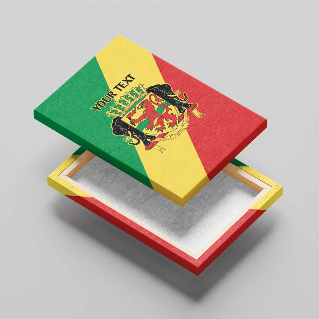 Republic of The Congo Personalized Canvas Wall Art Simple Flag Style - Wonder Print Shop