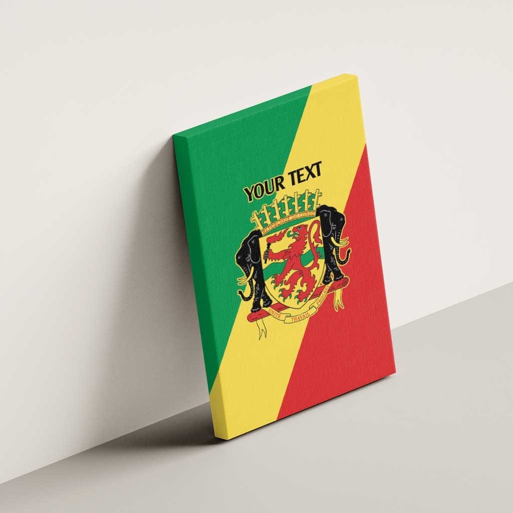 Republic of The Congo Personalized Canvas Wall Art Simple Flag Style - Wonder Print Shop