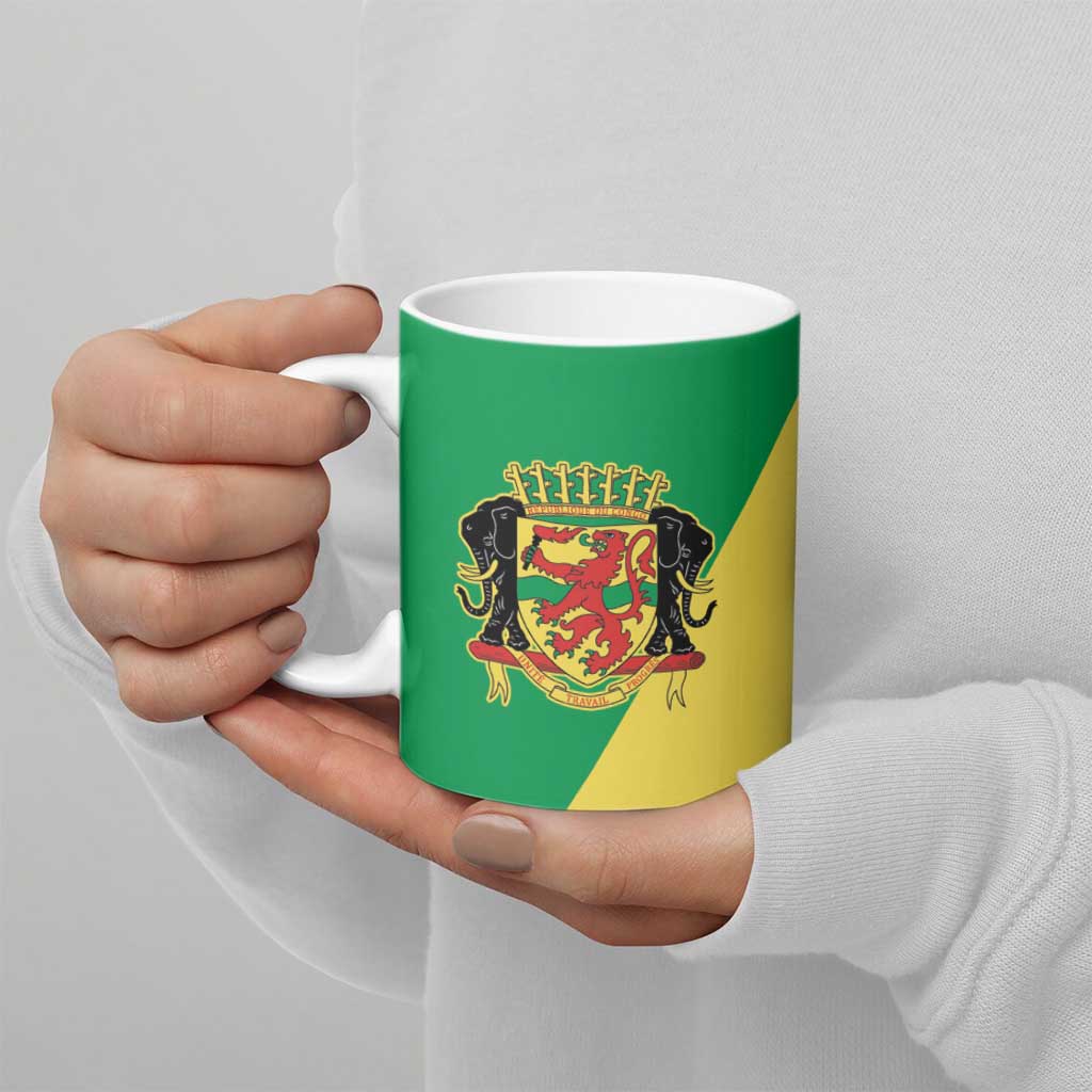 Republic of The Congo Personalized Ceramic Mug Simple Flag Style
