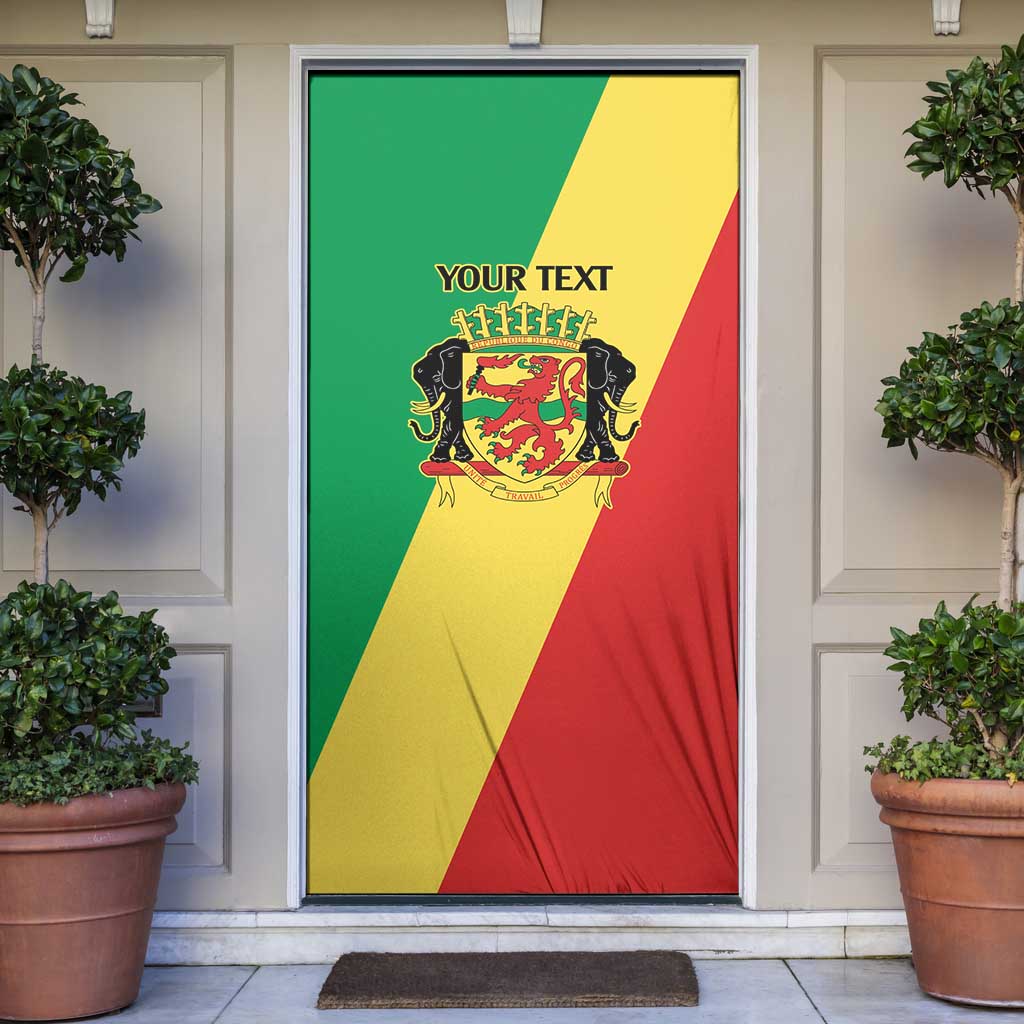Republic of The Congo Personalized Door Cover Simple Flag Style