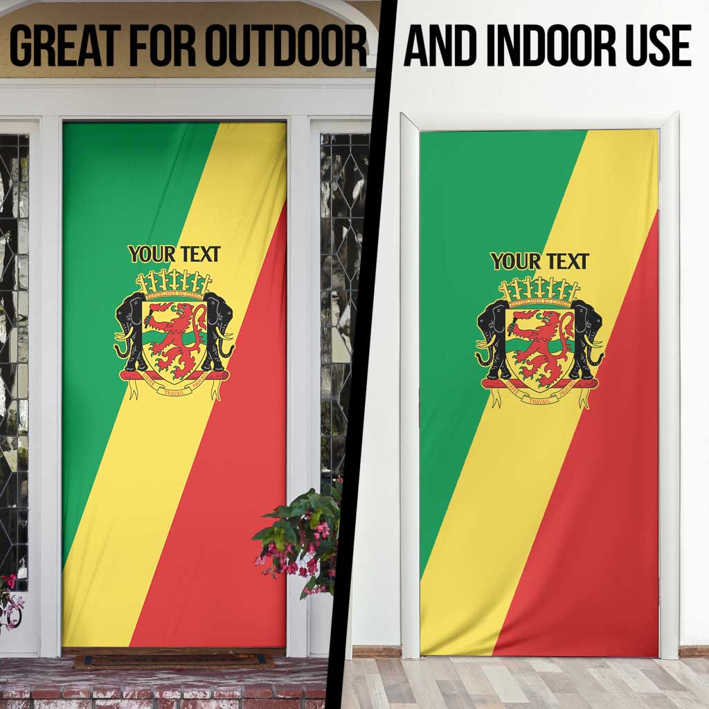 Republic of The Congo Personalized Door Cover Simple Flag Style