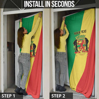 Republic of The Congo Personalized Door Cover Simple Flag Style