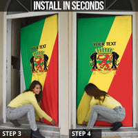 Republic of The Congo Personalized Door Cover Simple Flag Style