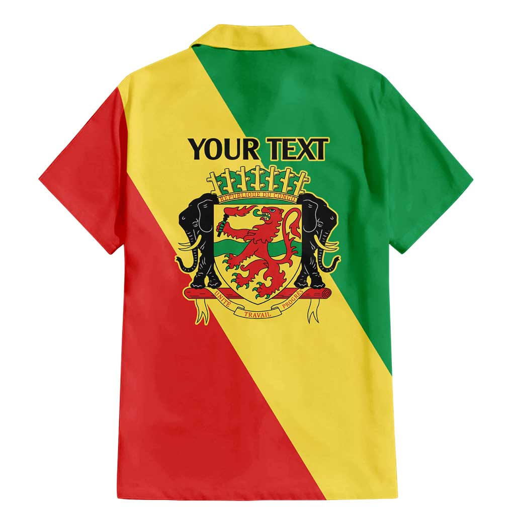 Republic of The Congo Personalized Family Matching Mermaid Dress and Hawaiian Shirt Simple Flag Style - Wonder Print Shop