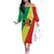 Republic of The Congo Personalized Family Matching Off The Shoulder Long Sleeve Dress and Hawaiian Shirt Simple Flag Style - Wonder Print Shop