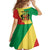 Republic of The Congo Personalized Family Matching Puletasi and Hawaiian Shirt Simple Flag Style - Wonder Print Shop