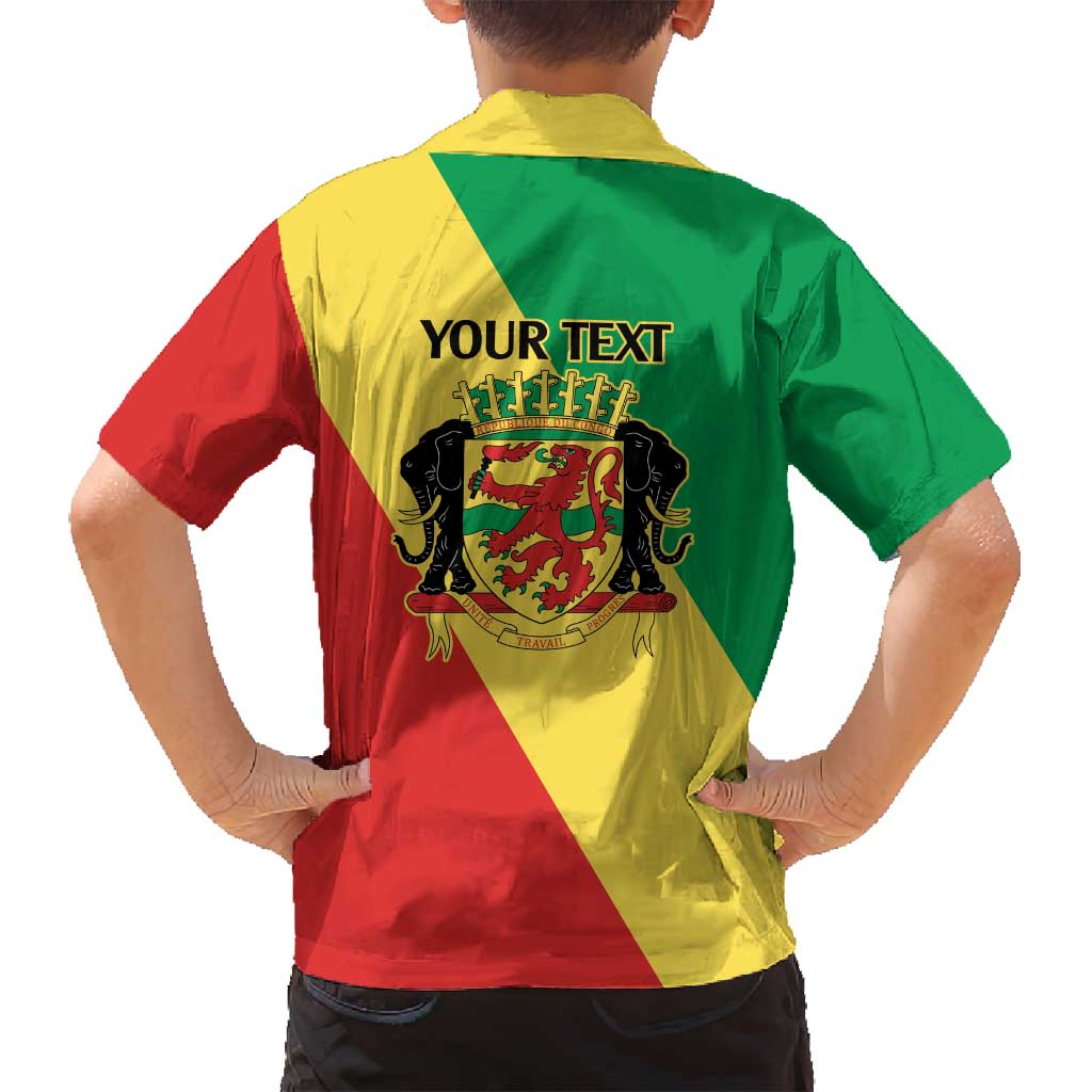 Republic of The Congo Personalized Family Matching Summer Maxi Dress and Hawaiian Shirt Simple Flag Style - Wonder Print Shop