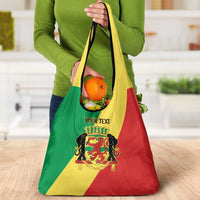 Republic of The Congo Personalized Grocery Bag Simple Flag Style - Wonder Print Shop
