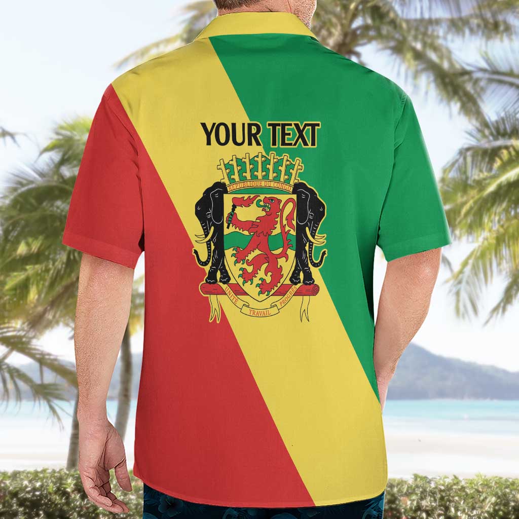 Republic of The Congo Personalized Hawaiian Shirt Simple Flag Style - Wonder Print Shop