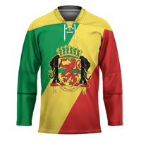 Republic of The Congo Personalized Hockey Jersey Simple Flag Style