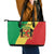 Republic of The Congo Personalized Leather Tote Bag Simple Flag Style - Wonder Print Shop
