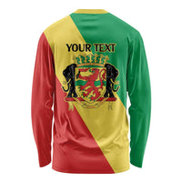 Republic of The Congo Personalized Long Sleeve Shirt Simple Flag Style - Wonder Print Shop