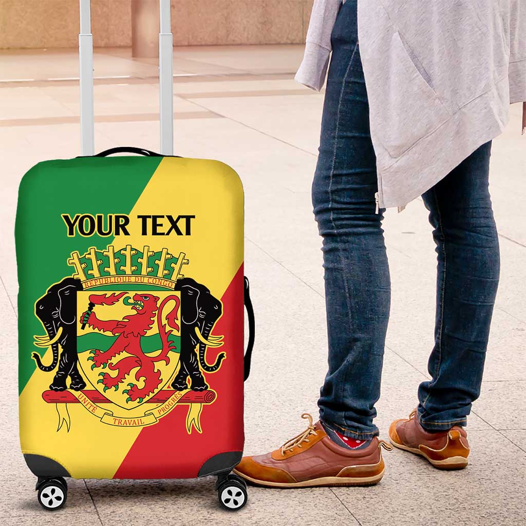 Republic of The Congo Personalized Luggage Cover Simple Flag Style - Wonder Print Shop