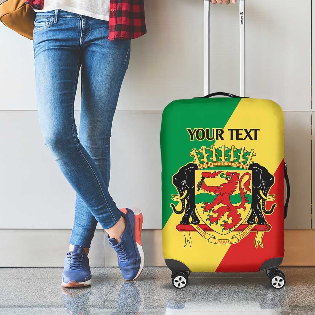 Republic of The Congo Personalized Luggage Cover Simple Flag Style - Wonder Print Shop