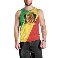 Republic of The Congo Personalized Men Tank Top Simple Flag Style - Wonder Print Shop