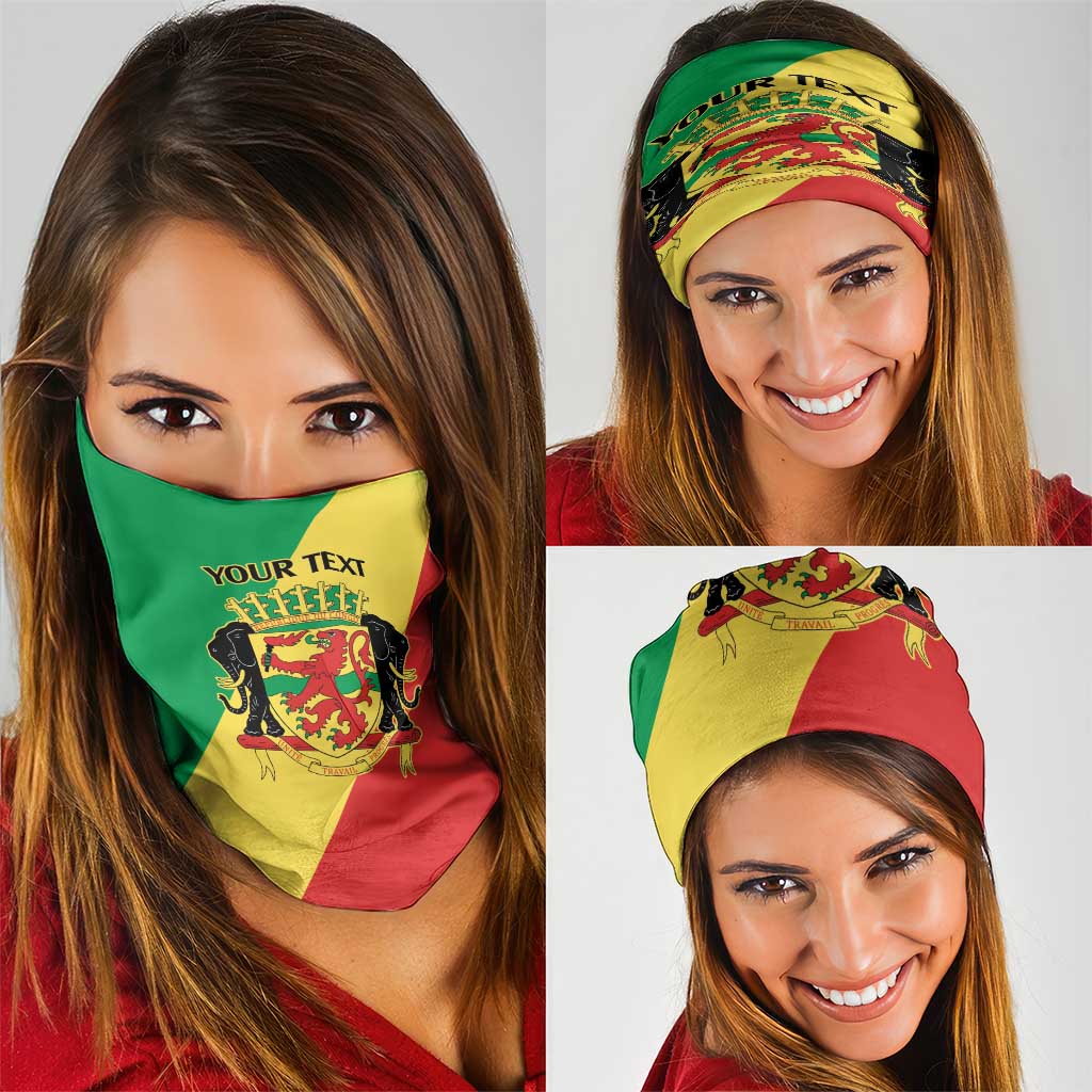 Republic of The Congo Personalized Neck Gaiter Simple Flag Style