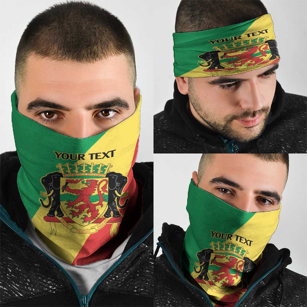 Republic of The Congo Personalized Neck Gaiter Simple Flag Style