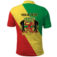 Republic of The Congo Personalized Polo Shirt Simple Flag Style - Wonder Print Shop