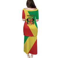Republic of The Congo Personalized Puletasi Simple Flag Style - Wonder Print Shop