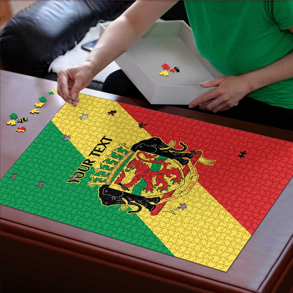 Republic of The Congo Personalized Puzzle Simple Flag Style