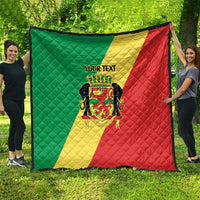 Republic of The Congo Personalized Quilt Simple Flag Style - Wonder Print Shop
