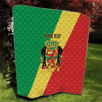 Republic of The Congo Personalized Quilt Simple Flag Style - Wonder Print Shop