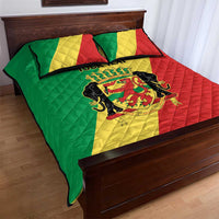 Republic of The Congo Personalized Quilt Bed Set Simple Flag Style - Wonder Print Shop